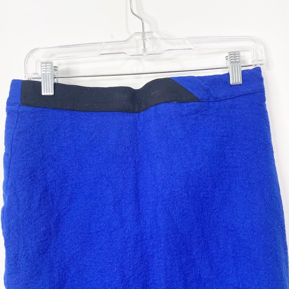 Vintage Louis Féraud Blue Black Skirt Suit Size 12 - Picture 10 of 13